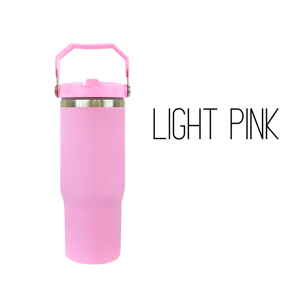 Sublimation Kings of Florida - Wholesale Insulated Mug/Tumbler - Sublimation 30-ounce Flip Straw Tumbler| Carry handle1