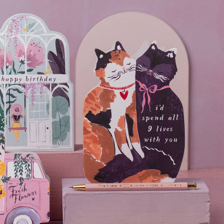 Sister Paper Co. - Wholesale Love card - Nine Lives Cats Cards | Love Cards | Cat Anniversary Cards3