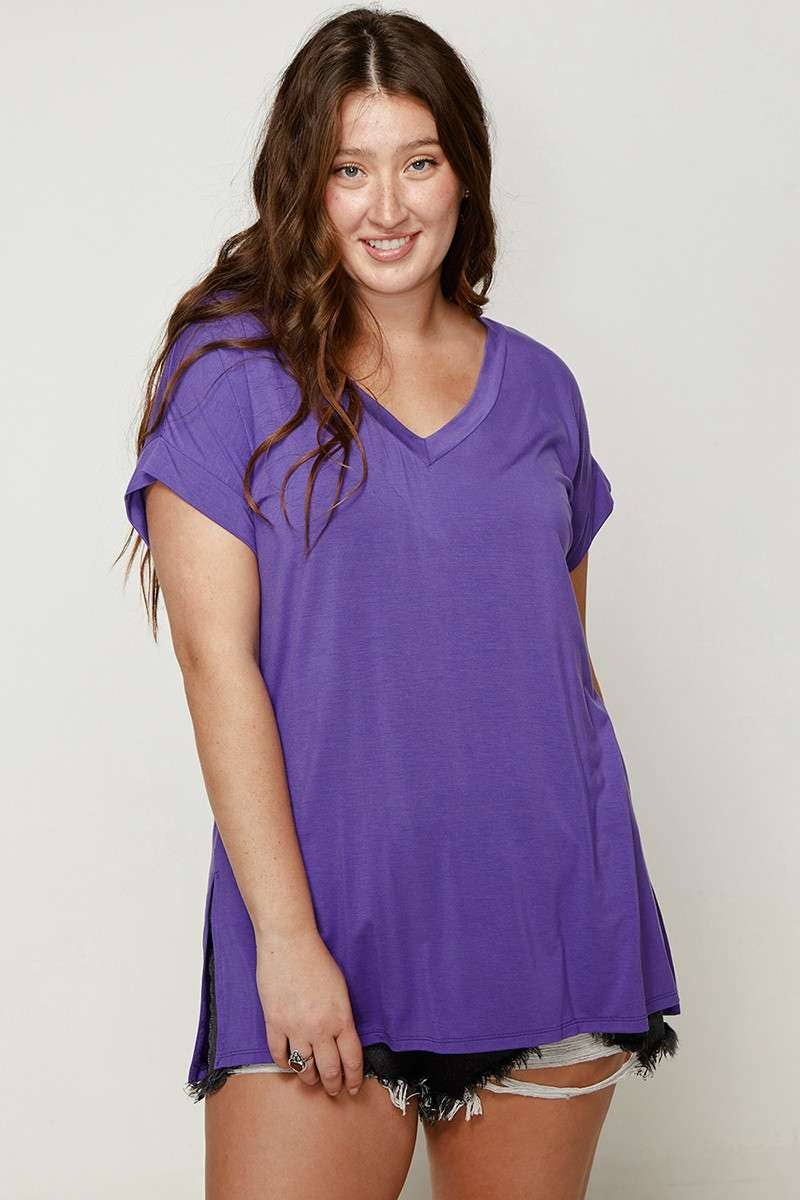 mittoshop - Vente T-shirt – femme - T-SHIRT À COL EN V EN BAMBOU19