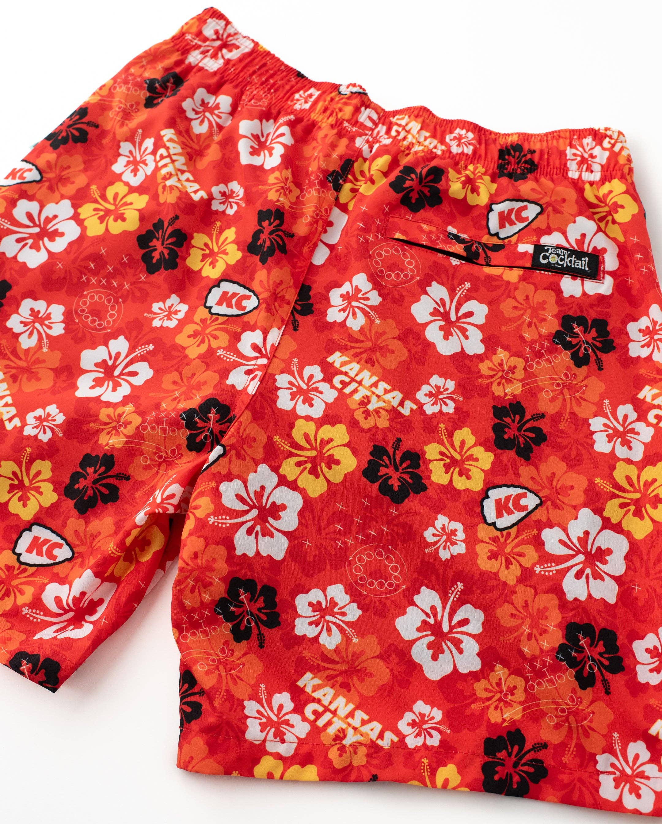 Team Cocktail - Wholesale Swim Shorts - Men's - Tropical Kansas City Hybrid Swim Shorts3