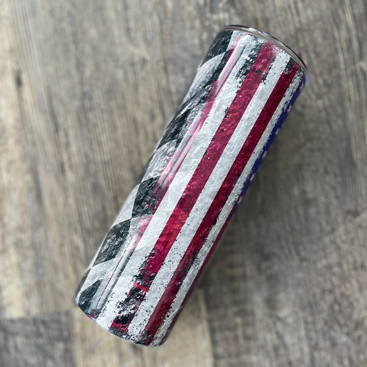 Ternet og amerikansk flag tumbler for engroshandel hos Antisocial Designs
