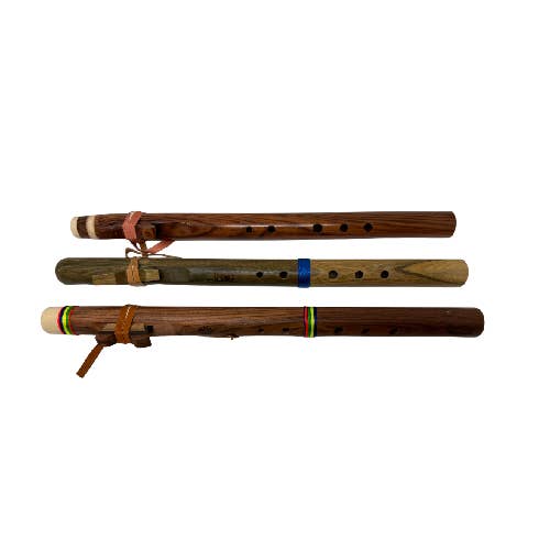 17.5 Inch Native American Style Wood Flutes-Minimum 3pcs. for wholesale by Now N Zen