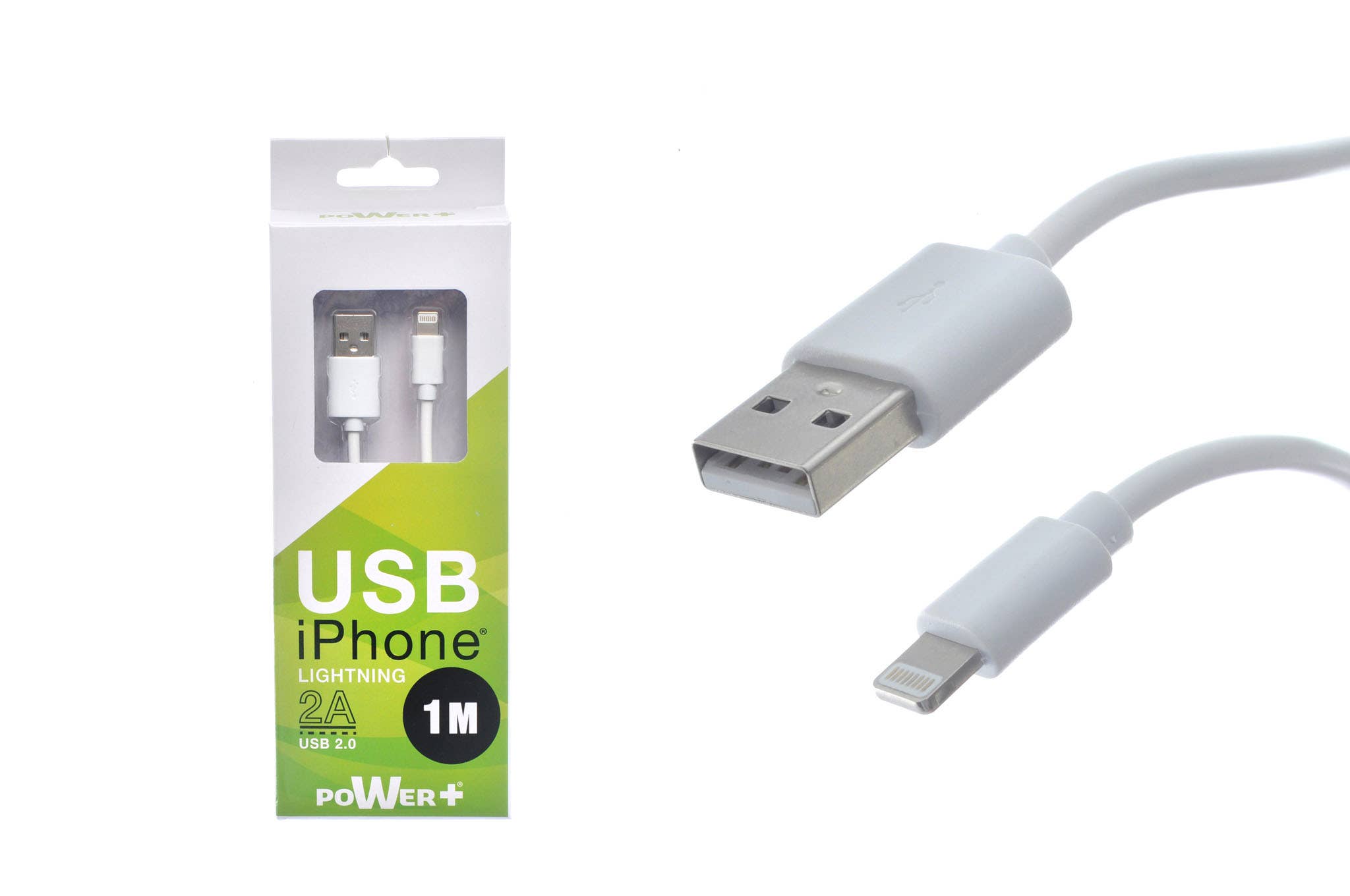 CP INTERNATIONAL - Wholesale Charging Cable - iPhone/Lightning USB Cable 1m 2A0