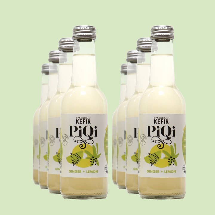 PiQi – Engroshandel Kombucha – Ingefær & citronvand Kefir (250 ml)