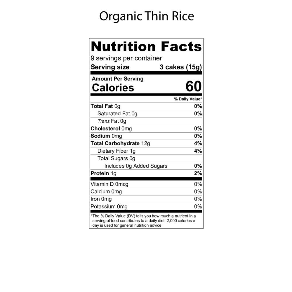 Suzie's Good Food - Wholesale Crackers - Brown Rice Thin Cakes -  case of 61