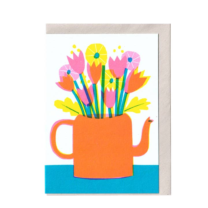Teapot A6 Card for wholesale by The Printed Peanut Homeware & Stationery