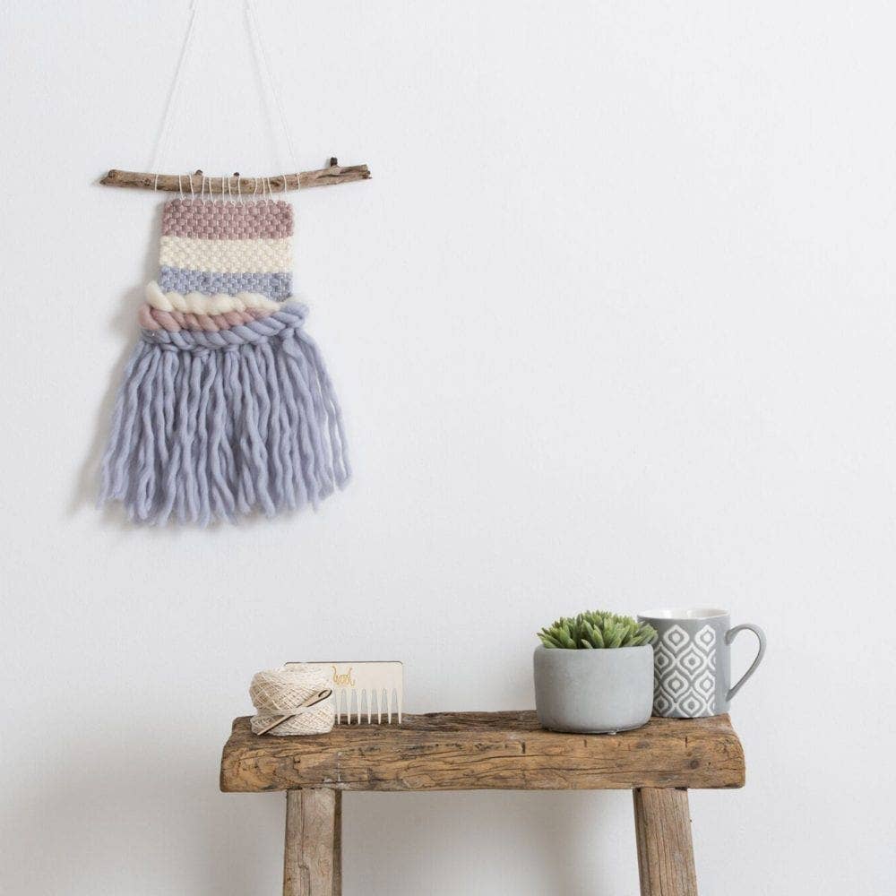 Wool Couture Company – Engroshandel DIY-hobbysæt – Lille Rektangulær Vævning væven Kit1