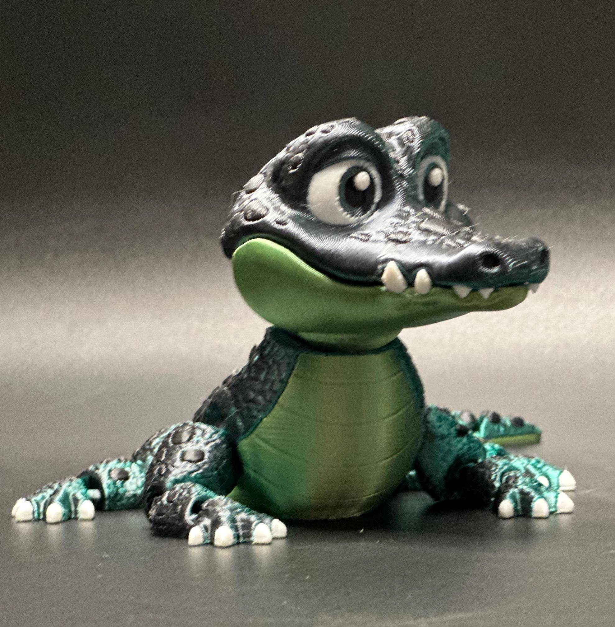 <3 Studio - Vendita all'ingrosso Figurina giocattolo - Bambini - Figura Articolata di Coccodrillo per Amanti dei Croc9