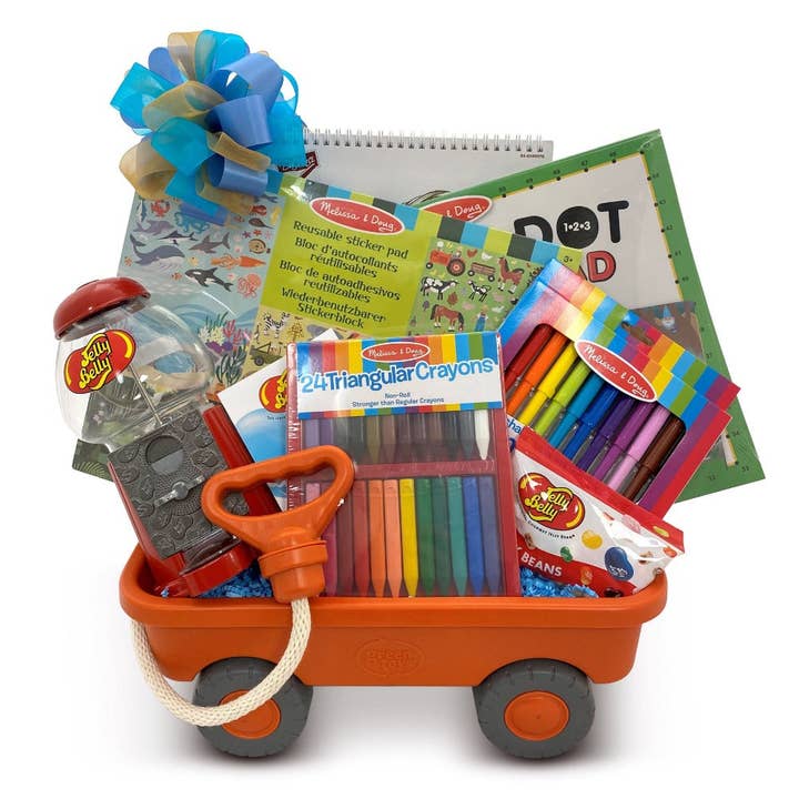 Wagon Full of Fun Boys Toy Gift Basket for wholesale by Pellatt Cornucopia Gift Baskets