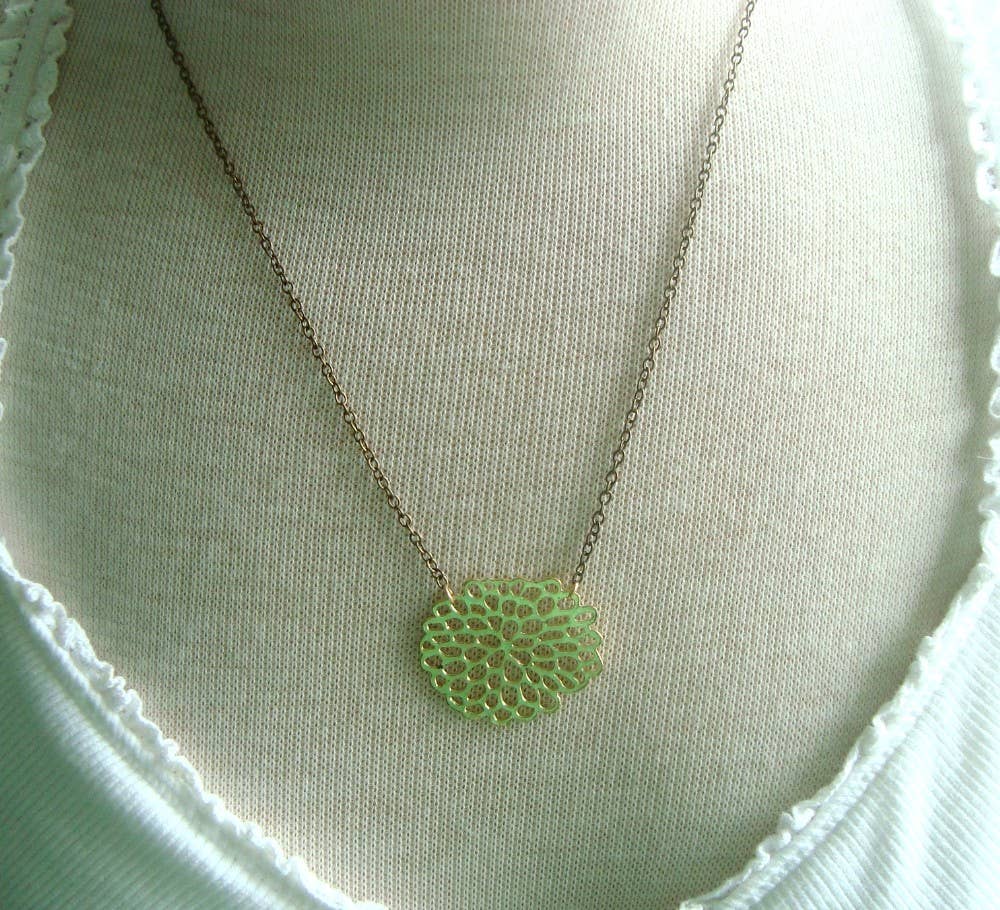 Fuchsia Bloom Studio - Wholesale Pendant/Charm Necklace - Large Chrysanthemum Necklace5