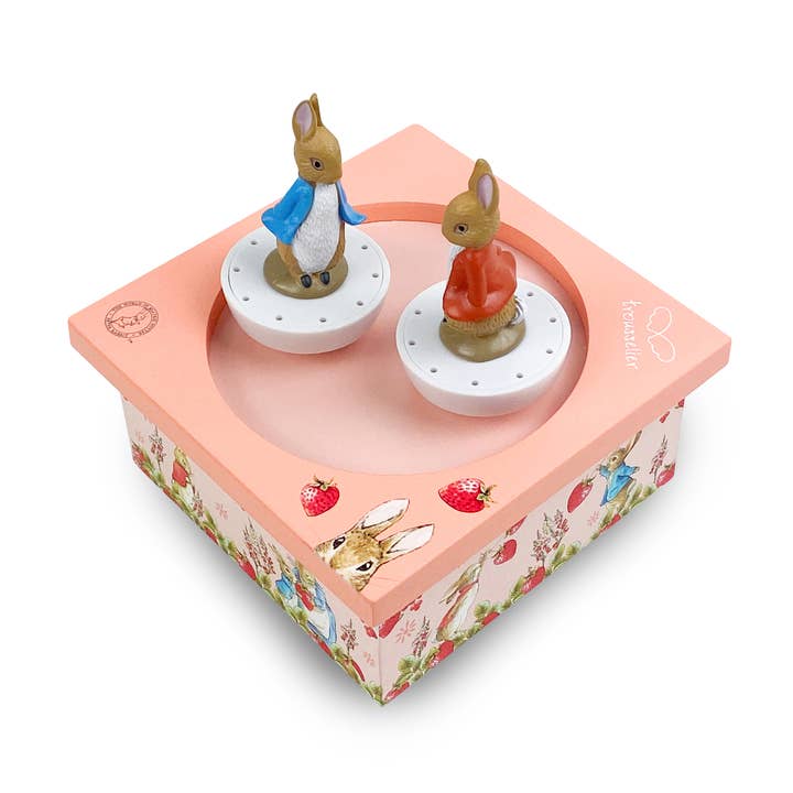 TROUSSELIER SAS - Wholesale Music Box - Kids & Baby - Dancing Peter Rabbit© Music Box Strawberries - Easter