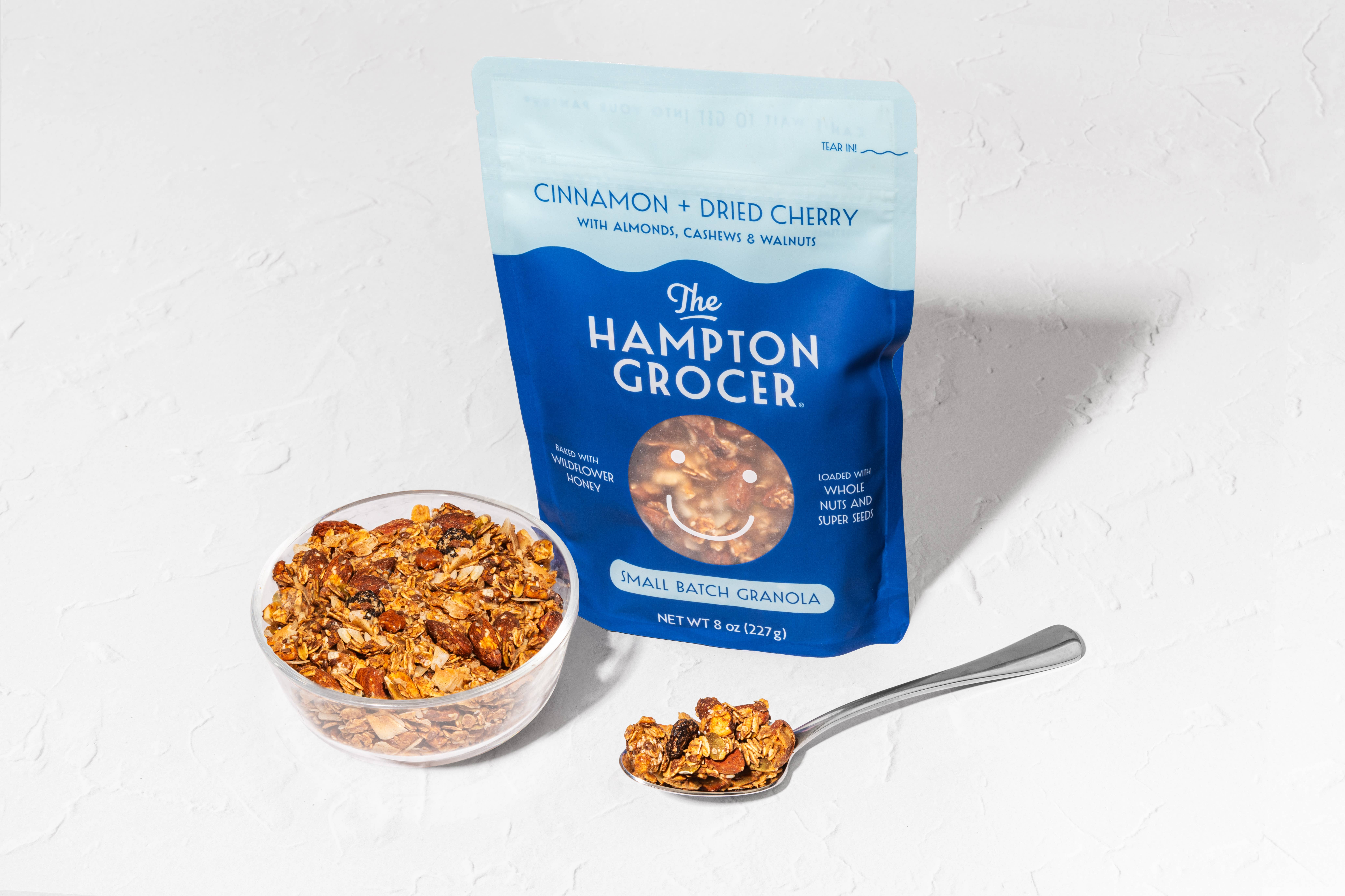 The Hampton Grocer Granola - Wholesale Granola - Cinnamon + Dried Cherry Granola