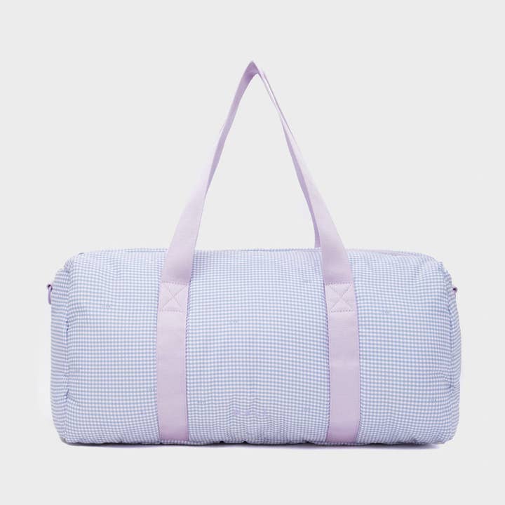 BRUNA TRAVEL BAG IN NYLON LILIAC VICHY - N62 for wholesale by NALI'