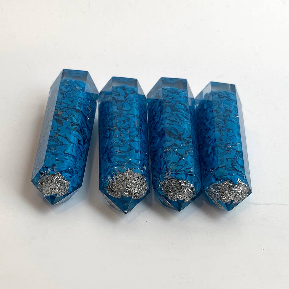 VIE – wholesale Spiritual stone/crystal – Orgonite Obelisk Tower, 8x2x2cm6