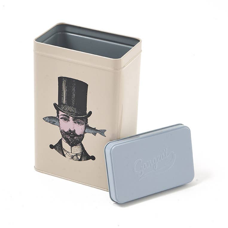 Gangzaï Design – wholesale Prydnadslåda – Rektangulär plåtask Aristo Fish1