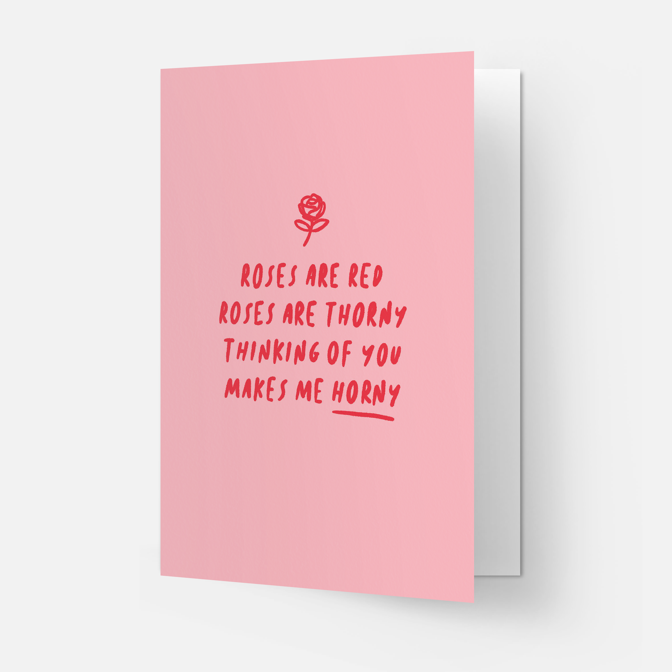 Kaart Blanche - Wholesale Love Card - Roses are red greeting card1