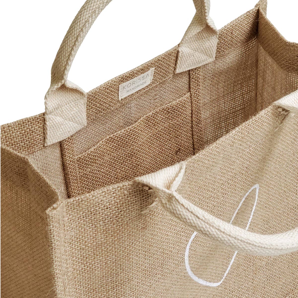 KORISSA - Wholesale Gift Bag - Handmade Burlap Jute Tote • Gift Bag - Love7