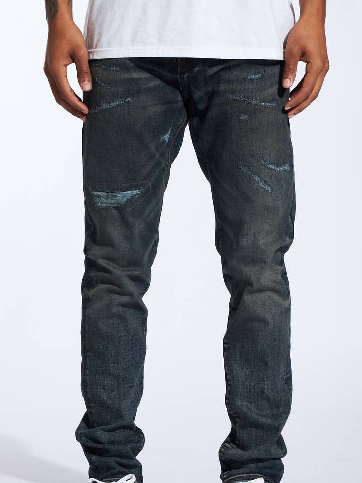 Crysp Denim - Wholesale Jeans - Heren - Avenue Denim (Donker Indigo)