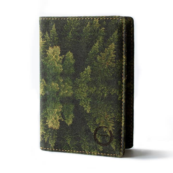 Cork Passport Holder - Forest Print for wholesale by Kuma