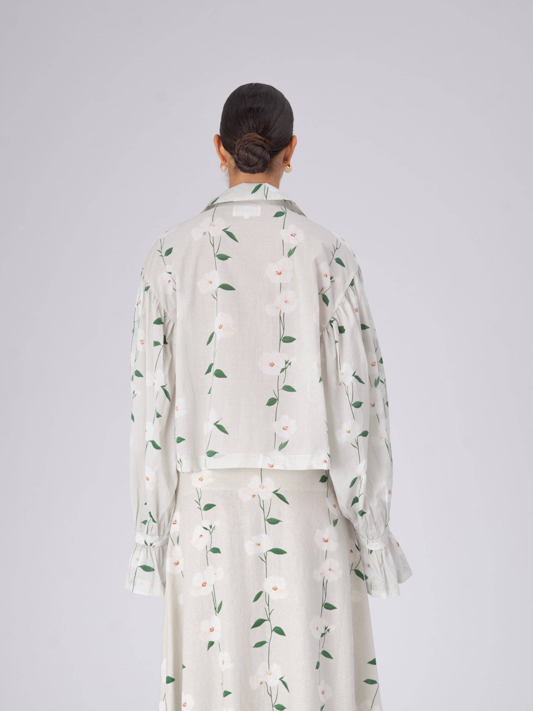 CARMEN SAYS - Venta al por mayor Camisa con botones - Mujer - Long Floral Spirit Flower Print Shirt3