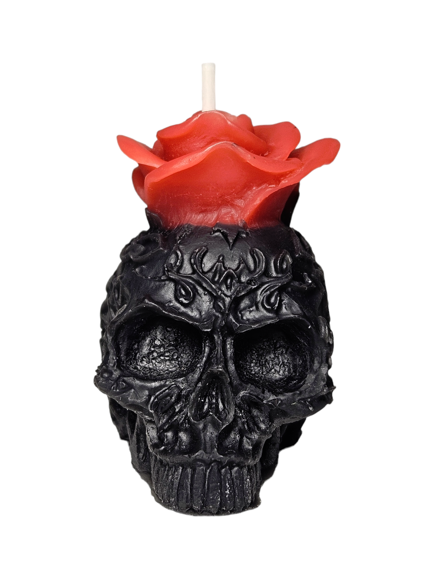 Cernunnos Farms - Wholesale Novelty Candle - Rose and Skull Candle2