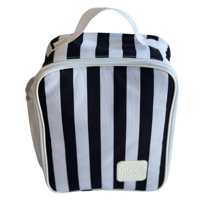 Black/White Striped Lunchbox for wholesale by Local Beach