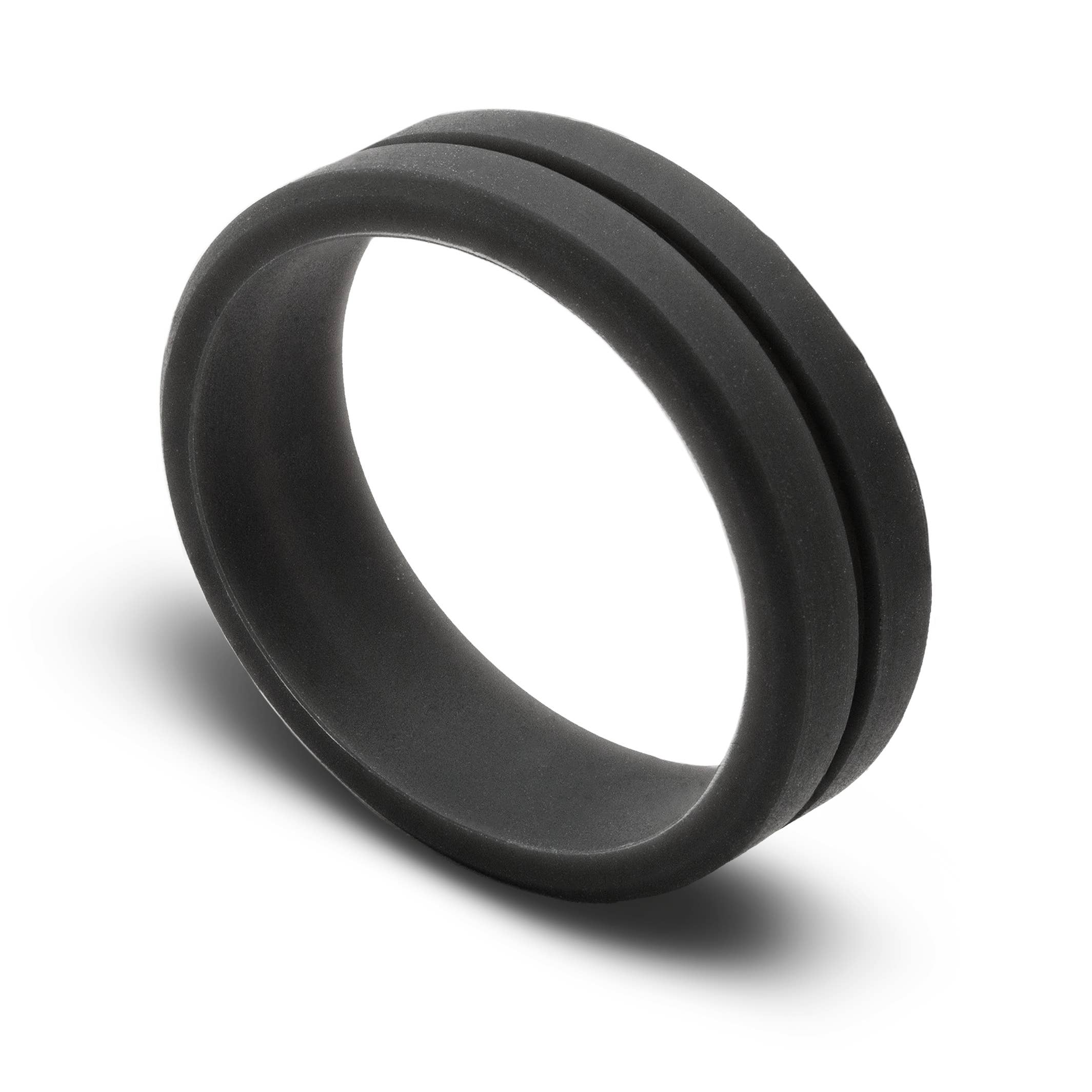 Vintage Gentlemen – wholesale Band/stacked ring – The "Ash" Silicone Ring