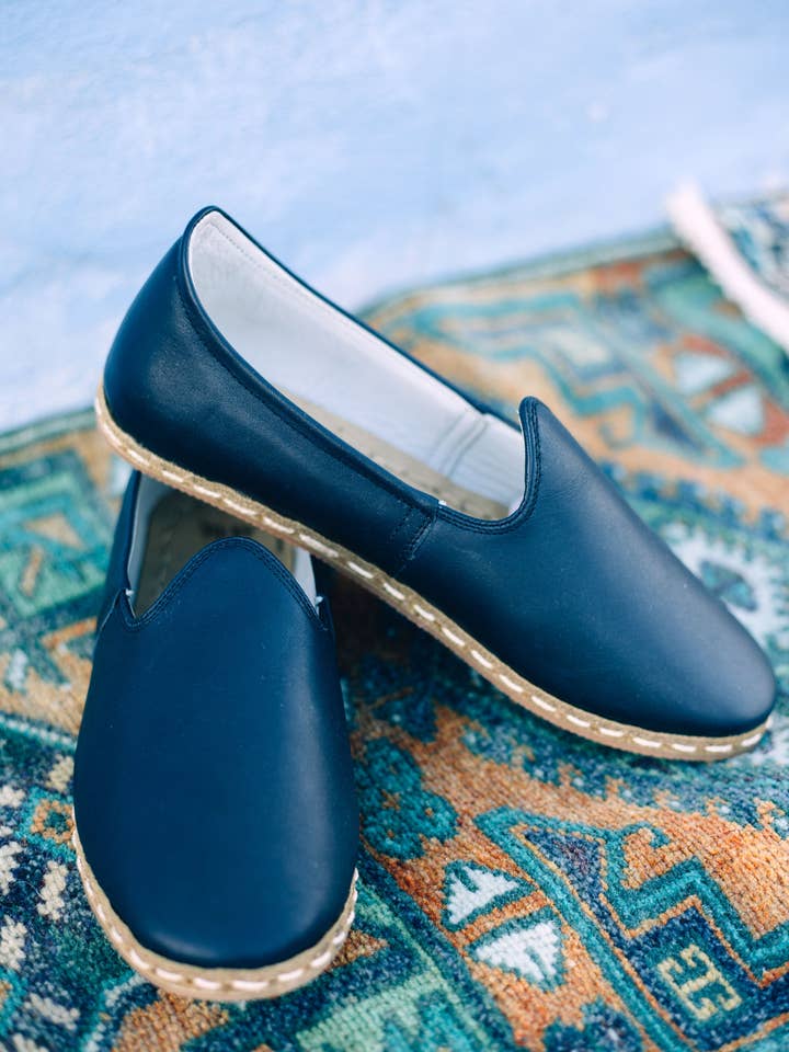 Emir Loafer in Midnight Blue (Unisex) for wholesale by Nidalu Handmade