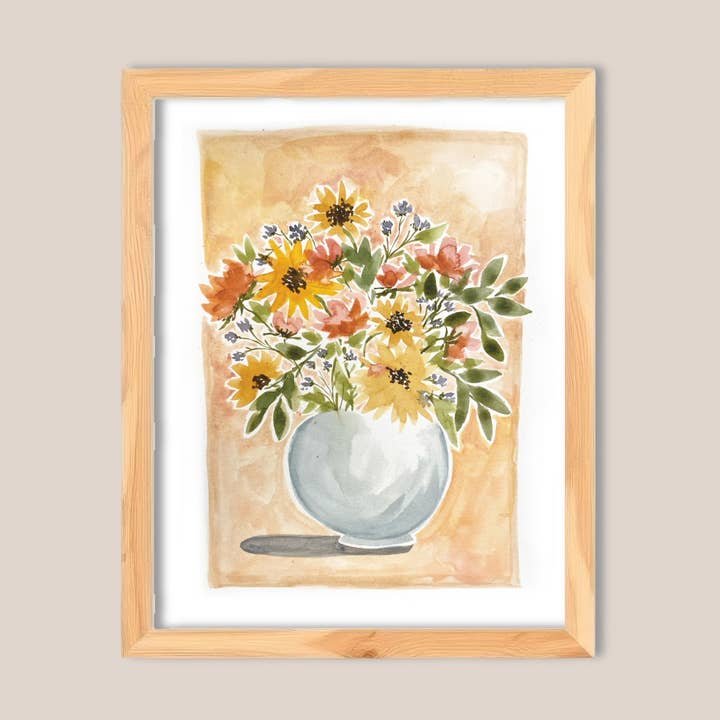 Sunflower Stillness | 8x10 | Art Print for wholesale by enCourage Co.