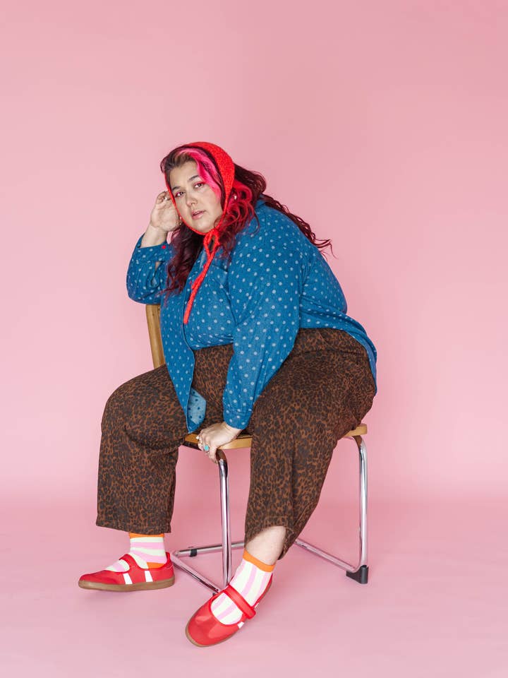 Nettle Studios - Wholesale Pants - Women's - Size Inclusive Gender Neutral Leopard Twill Balloon Pant7