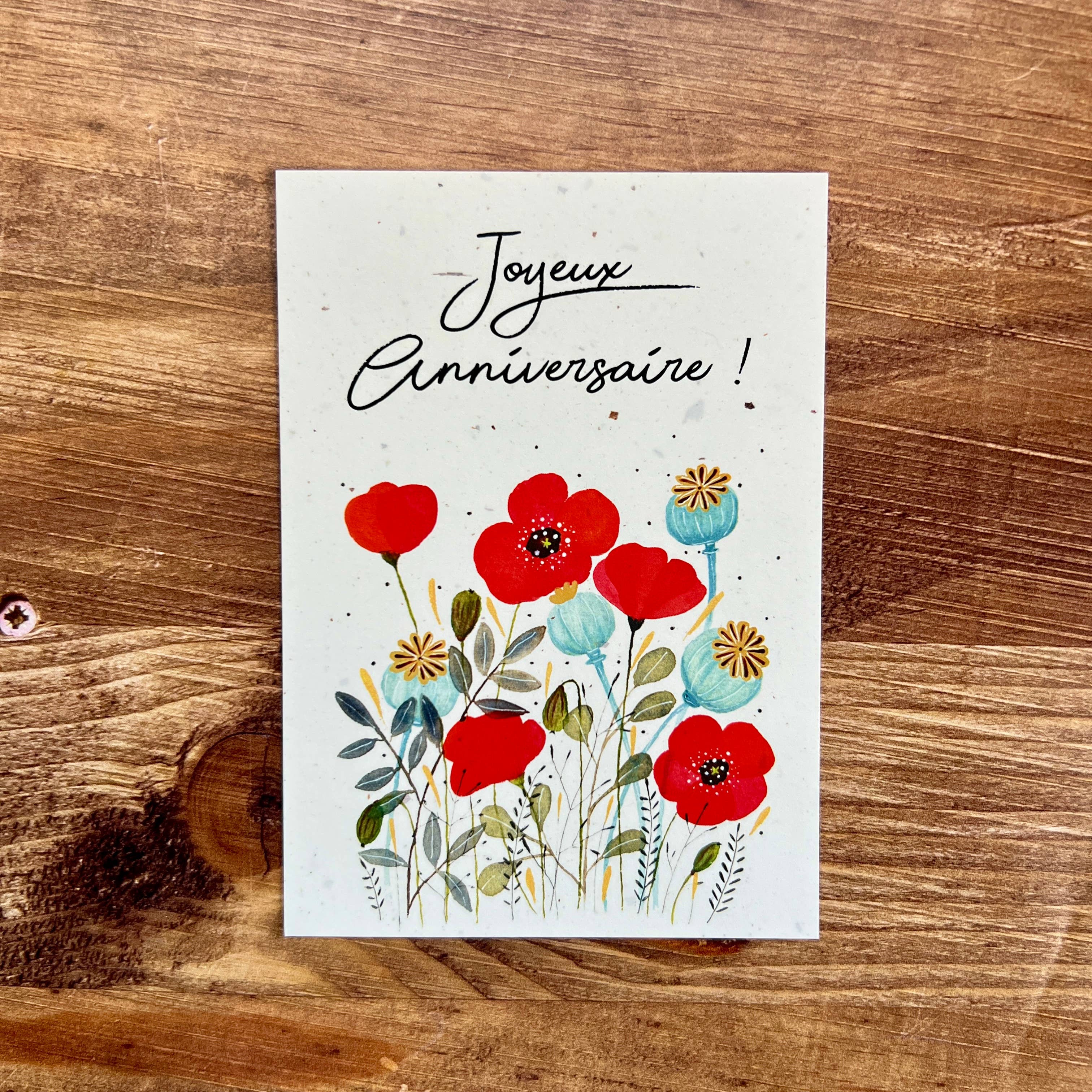 Les cartes de Lulu – wholesale Birthday card – A6 postcard happy birthday illustrated in watercolor4