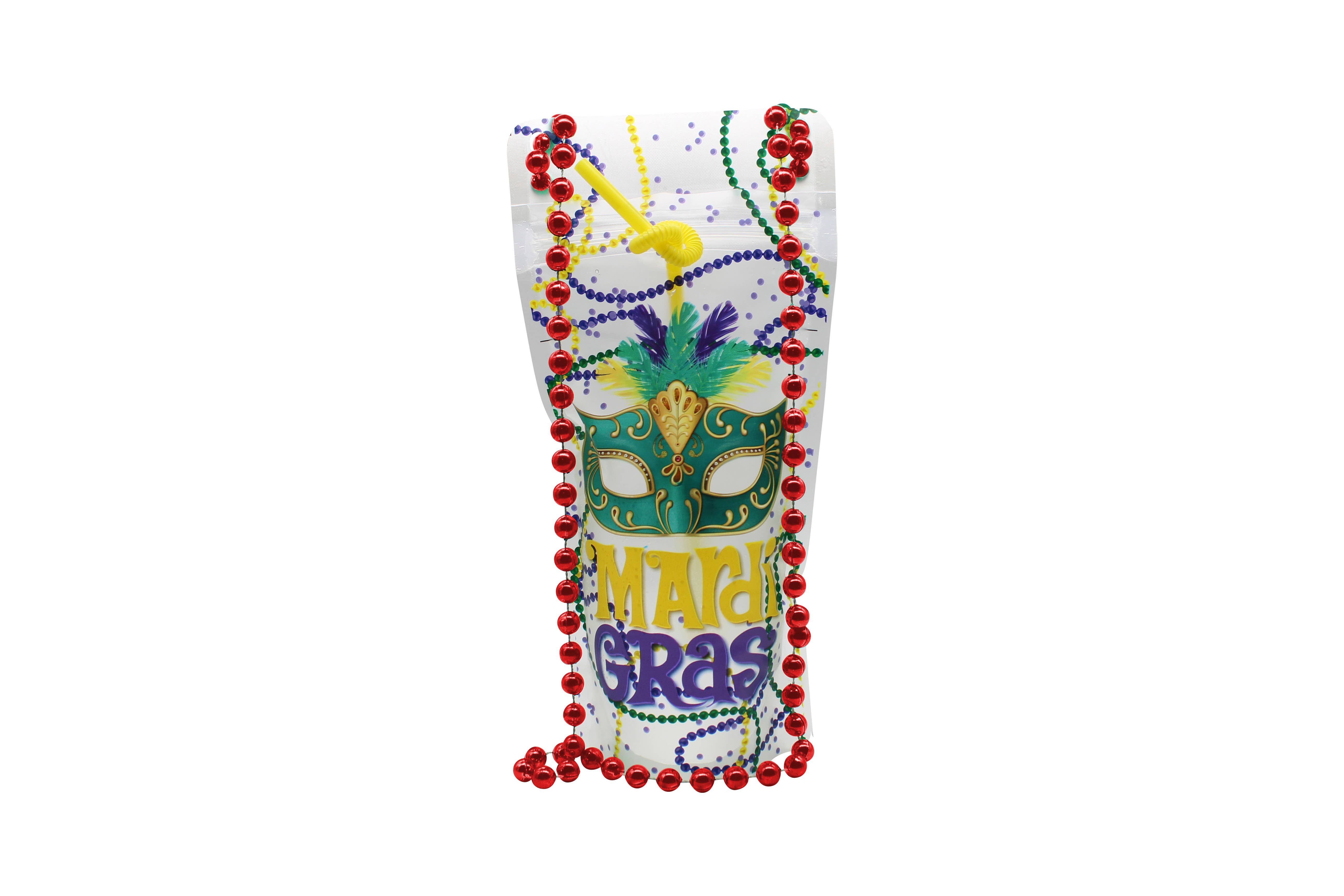 NeckSip - Wholesale Party Favor - Mardi Gras - Draagbare drinkzakjes (16 oz | 2-pack)9
