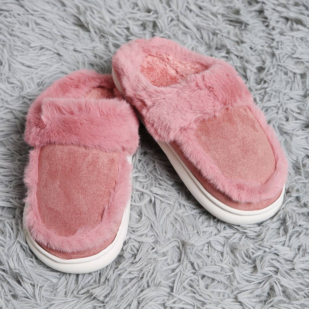 Sensibling Corp. – Engroshandel Slippers - Dame – Faux ruskind bløde indendørs gulvtøfler7