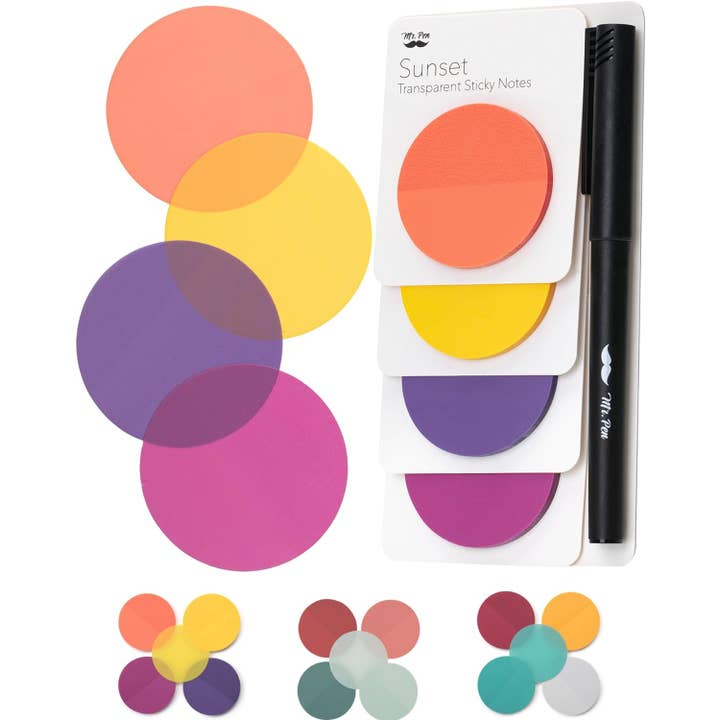 Mr. Pen - Wholesale Sticky Notes - Mr. Pen Transparent Sticky Notes, 200 Pcs