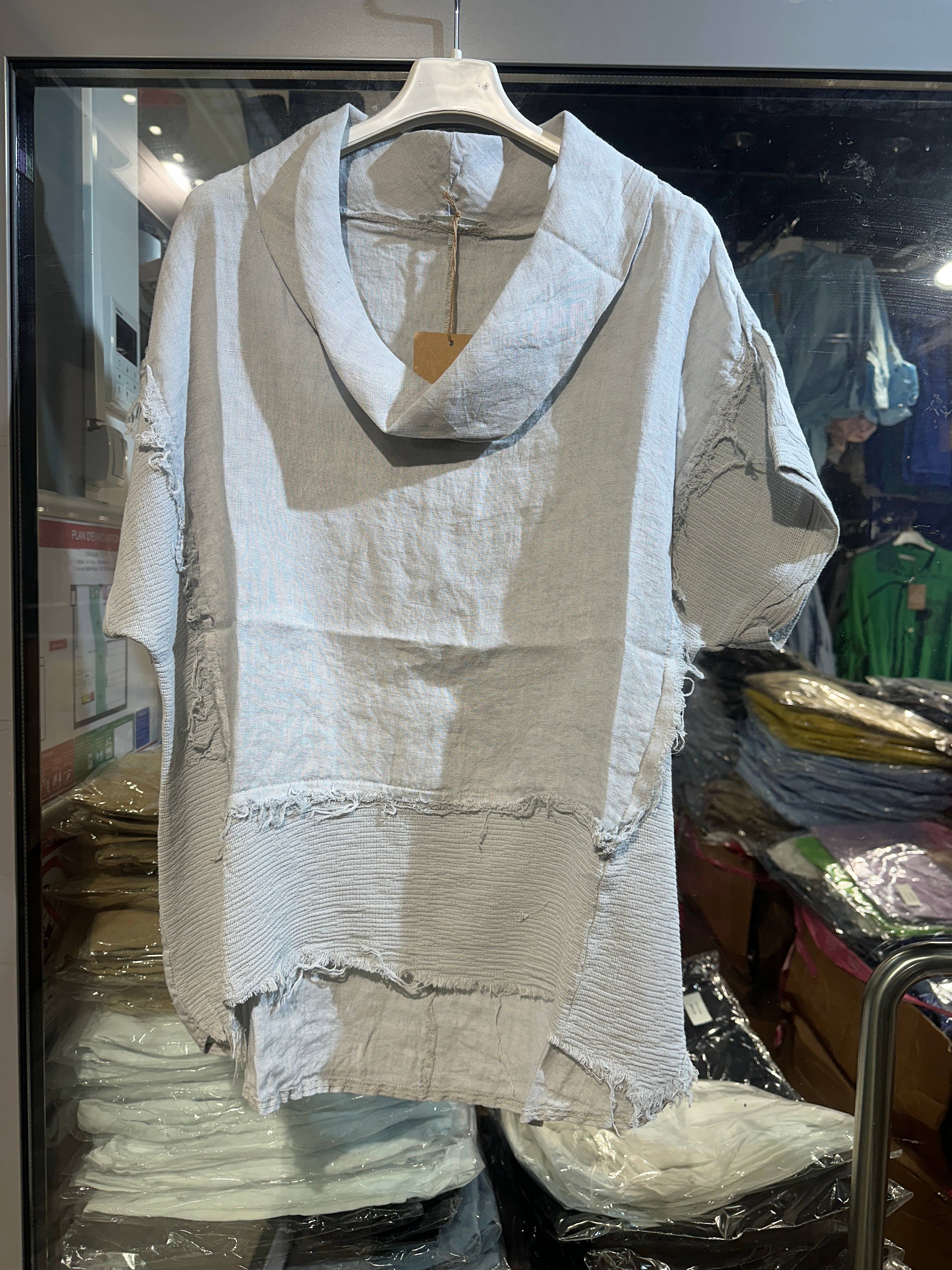 LÉA & LUC – Großhandel Bluse – Damen – 100 % Leinenbluse REF. 462311