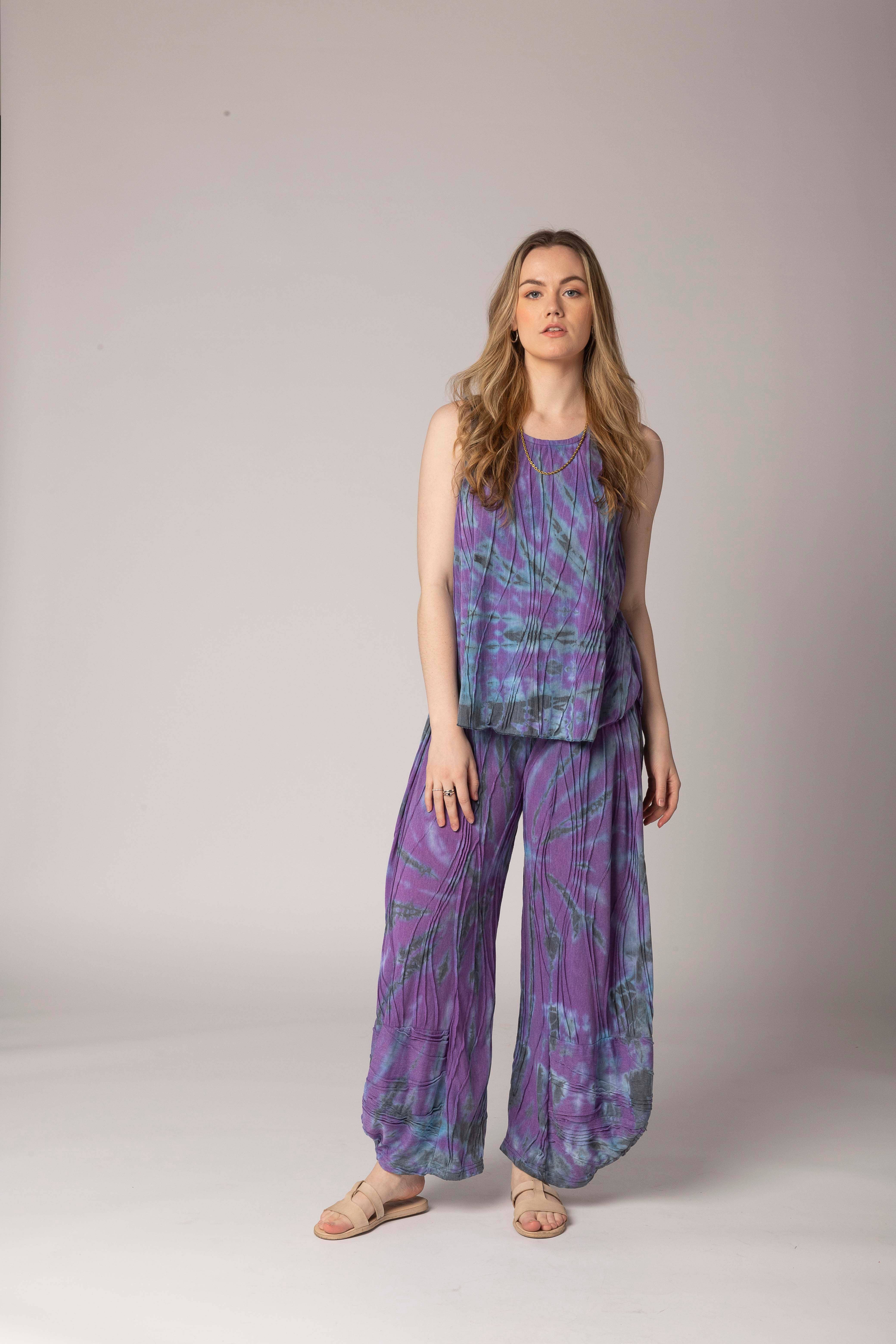 Windhorse Trading Inc – Großhandel Tanktop – Damen – Tie-Dye-Stitch-Behälter. WIN 21052