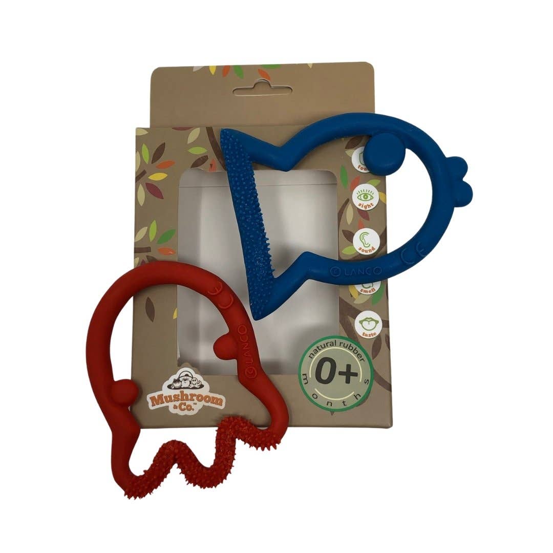 Natural Rubber Toys - Wholesale Teether (Not Clip-On) - Baby - Fish & Octopus Newborn / Premature Baby Toy 2-Set3