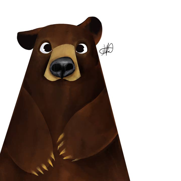 Impressão artística de urso por atacado de Dafri Studios