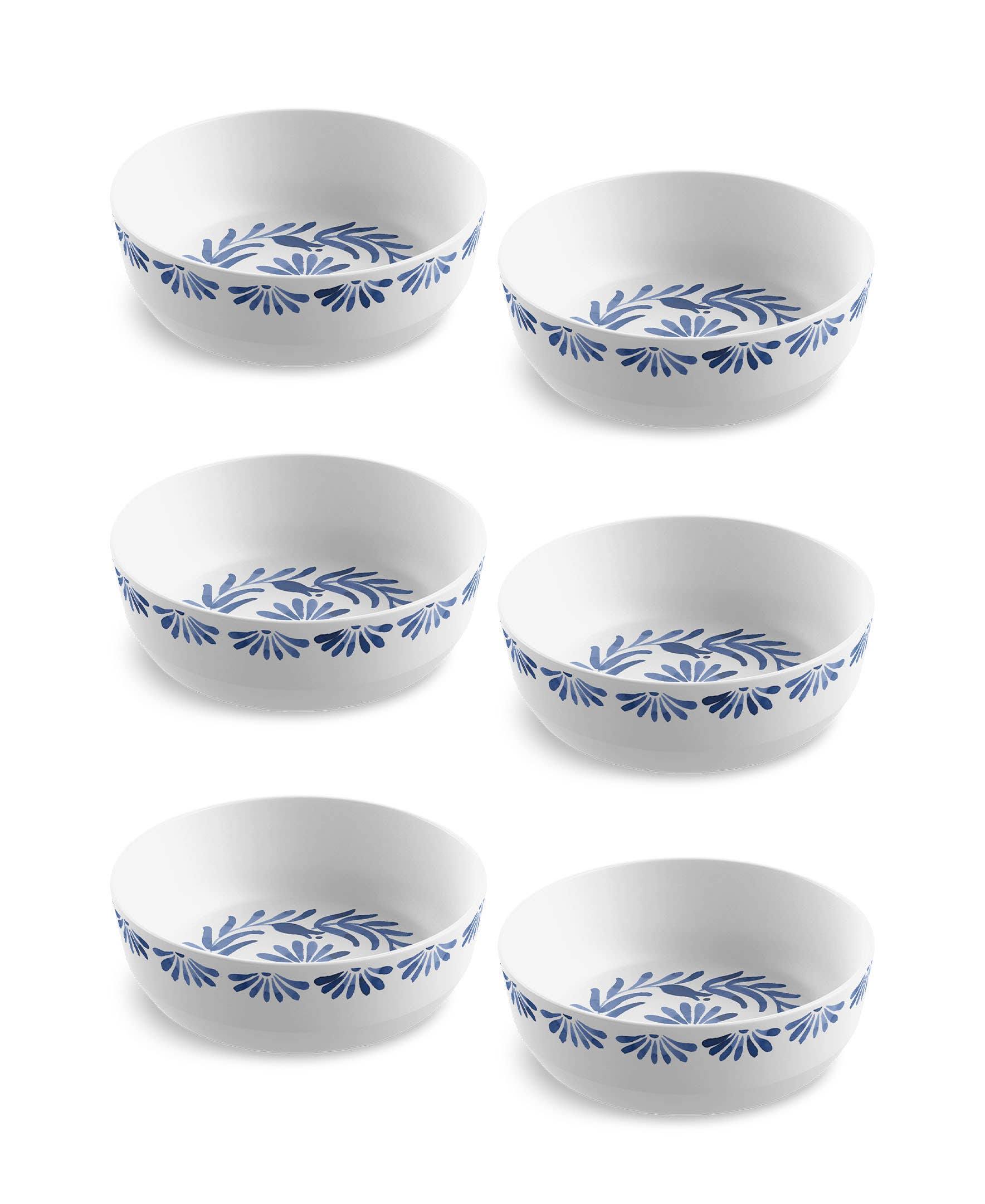 Abode Homewares by TarHong - Wholesale Tableware set - Azul Blue White Melamine BPA Free Dinnerware Collection7