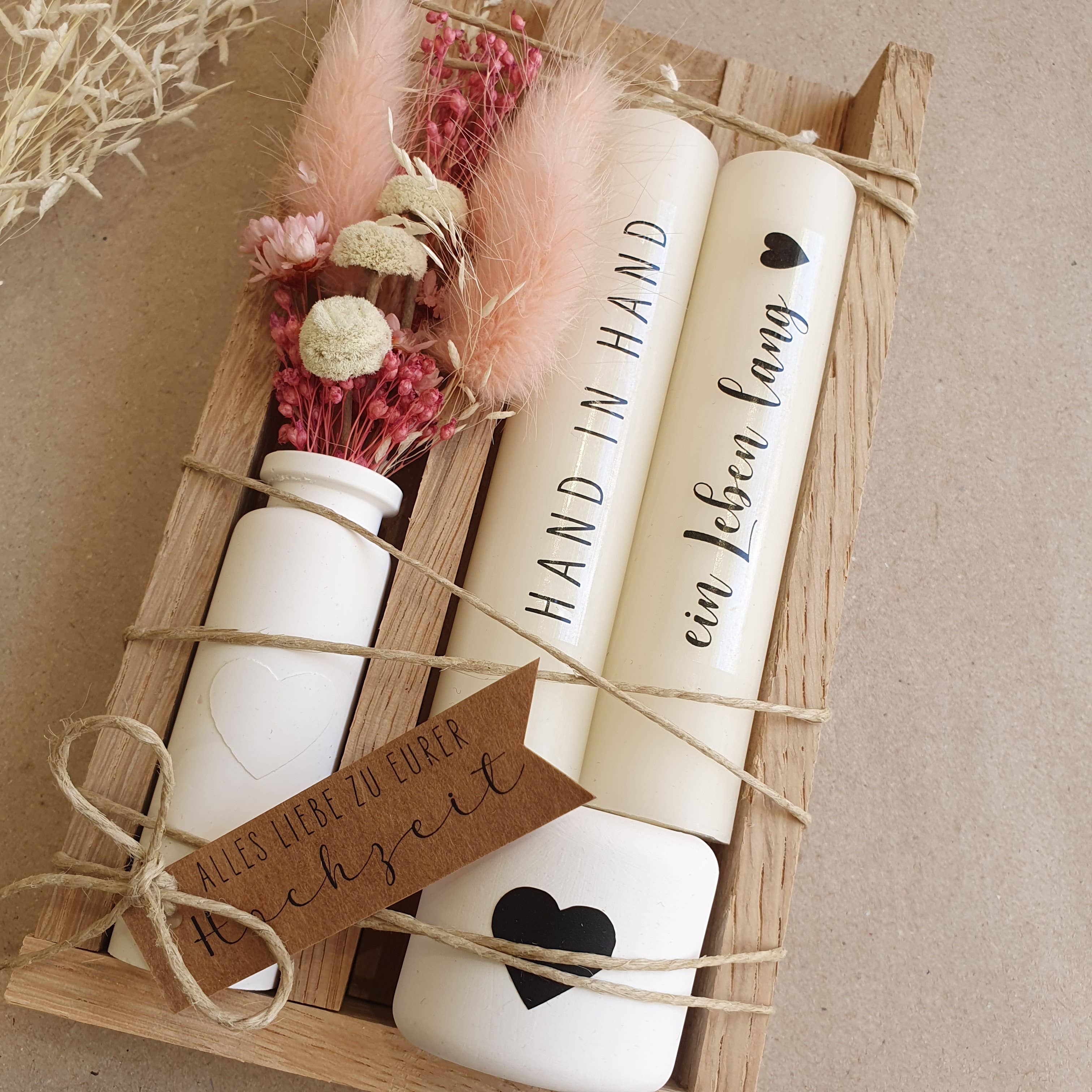 isaMi - Wholesale Pillar Candle - Wedding candle set | Hand in hand a lifetime1