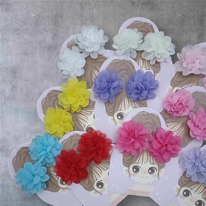Kids4trendy - Wholesale Hair accessories set – kids - Flower girl hair clip set for children1