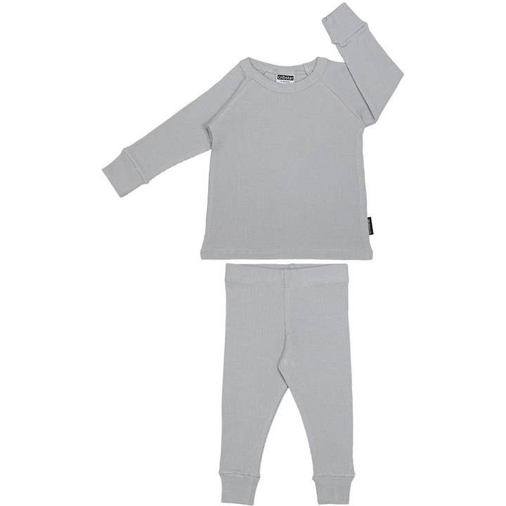 Geripptes Set - Aluminiumgrau für den Großhandel von Cribstar