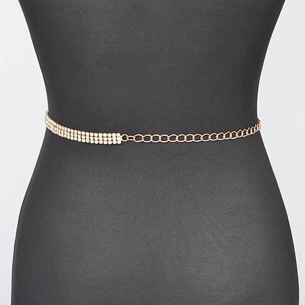 Shop Neighbors - Wholesale Belt – Women's - Rhinestone Plus Size Chain Belt3