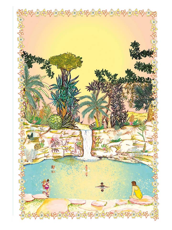 Wild Swimming Card for wholesale by Wildflower cards