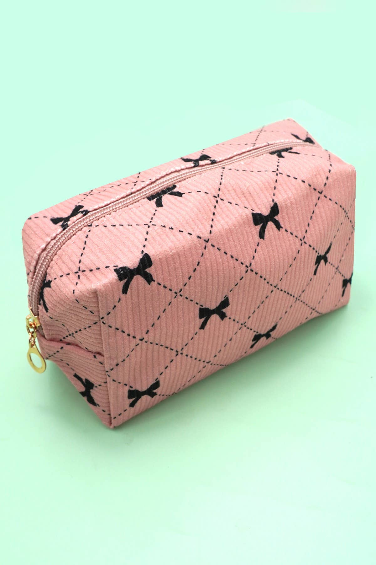 JOSSLYN by wall to wall - Wholesale Makeup/Cosmetic Bag - TRENDING BOW MAKEUP COSMETIC POUCH BAG | 40P5504