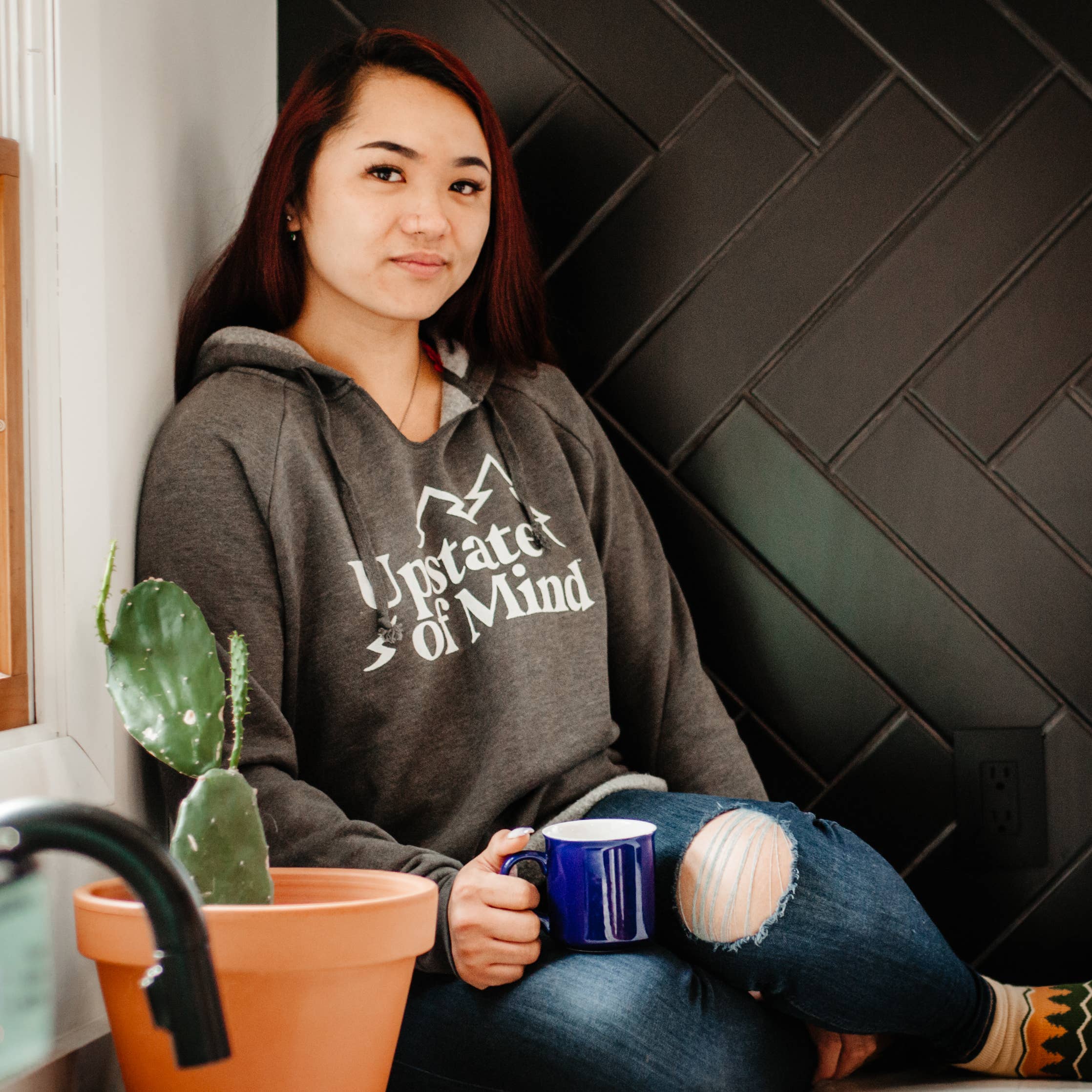 Compas Life - Upstate of Mind - Wholesale Hoodie - Women's - Upstate of Mind - Pine Tree Pullover - Women1