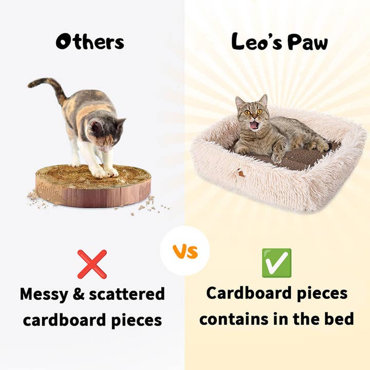 Leo's Paw – wholesale Pet bed – Cat – 2-in-1 Scratching Cat Bed2