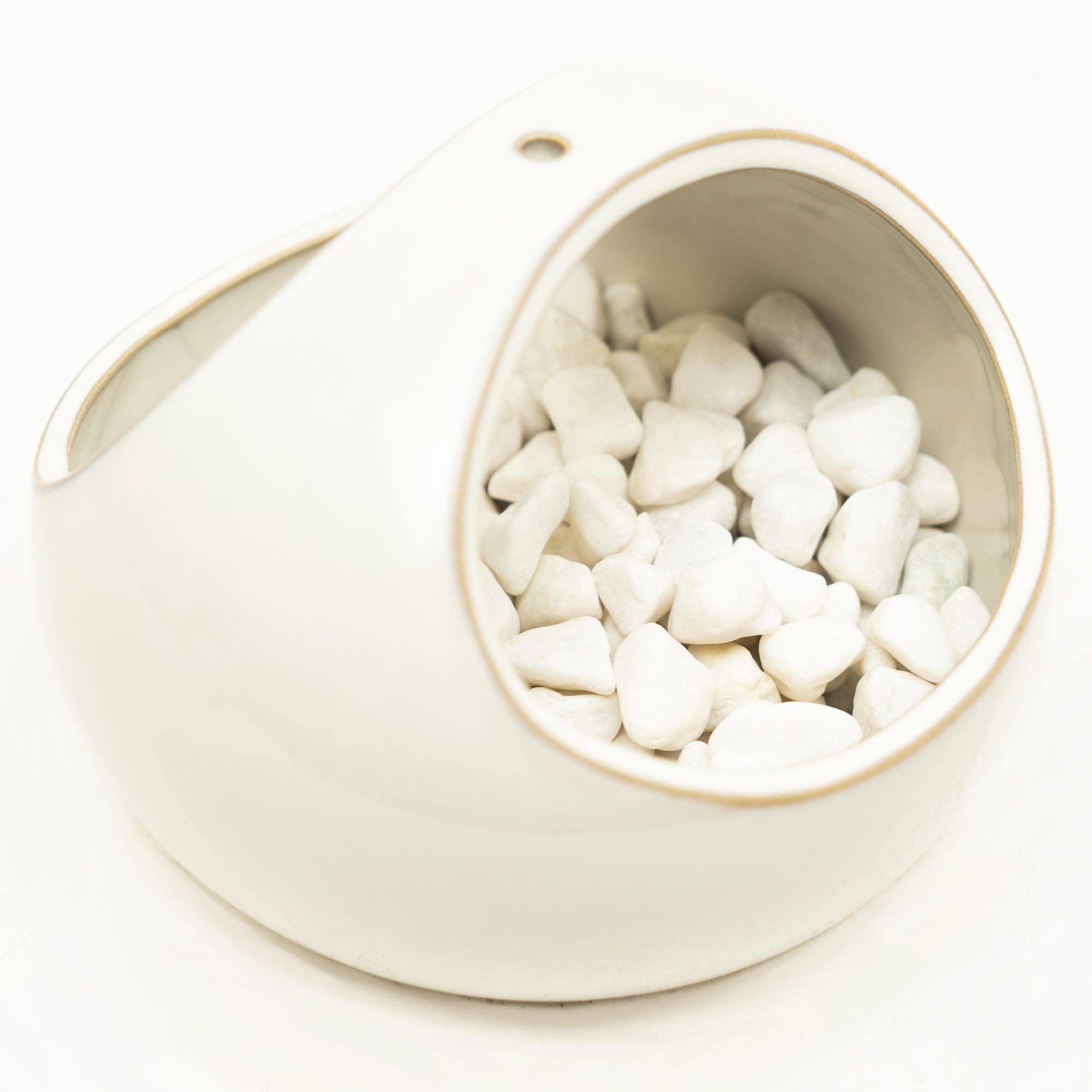 Portofino International Trading, USA - Wholesale Decorative Tabletop Object - White Pebbles - 2.2 LB. Bag3