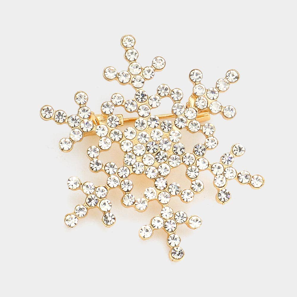 Sensibling Corp. - Wholesale Brooch - Rhinestone Snowflake Pin Brooch6