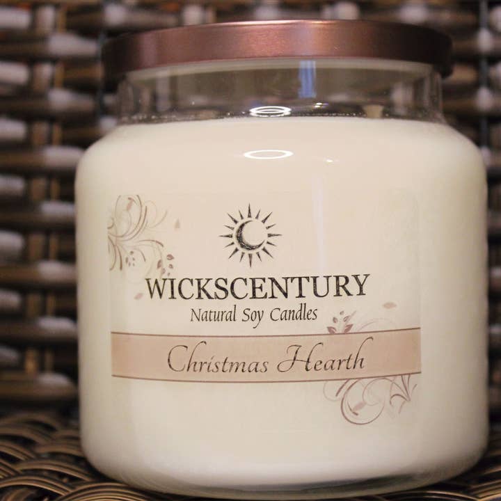 Christmas Hearth - 20 oz Platform Soy Candles for wholesale by Wickscentury's Natural Soy Candles